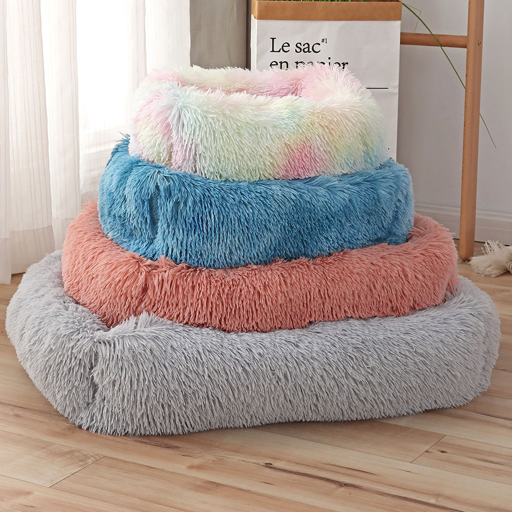 Dogs Long Plush Solid Bed - Image 3